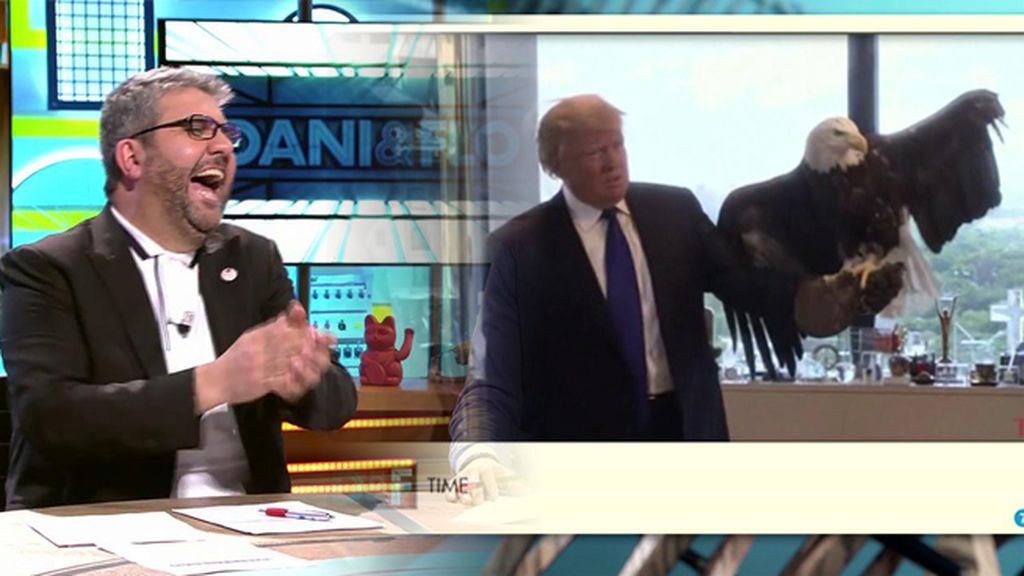 Dani y Flo recrean el ataque del águila "Remigia" a Donald Trump 🤣
