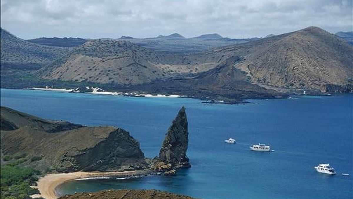 Vista panorámica del archipiélago ecuatoriano de las Galápagos, inscrito en la Lista del Patrimonio Mundial desde 1978. EFE/Archivo