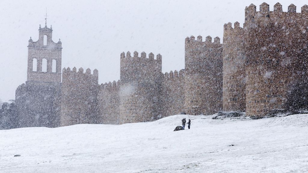La nieve vuelve a cubrir las ciudades del centro de España