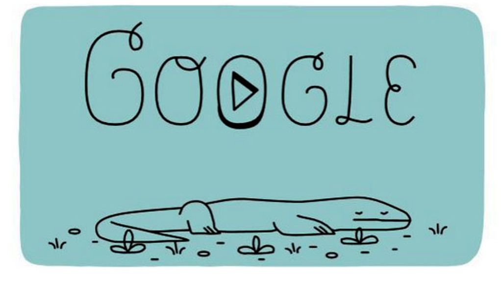 google doodle, doodle parque Komodo, komodo