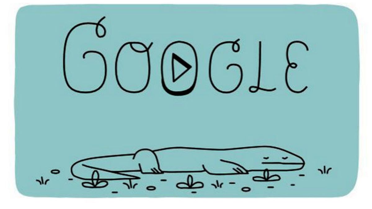 google doodle, doodle parque Komodo, komodo