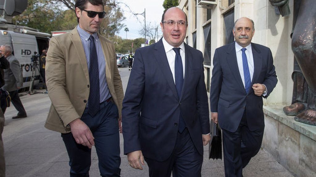 El presidente de Murcia, en el Palacio de Justicia para declarar por el caso Auditorio