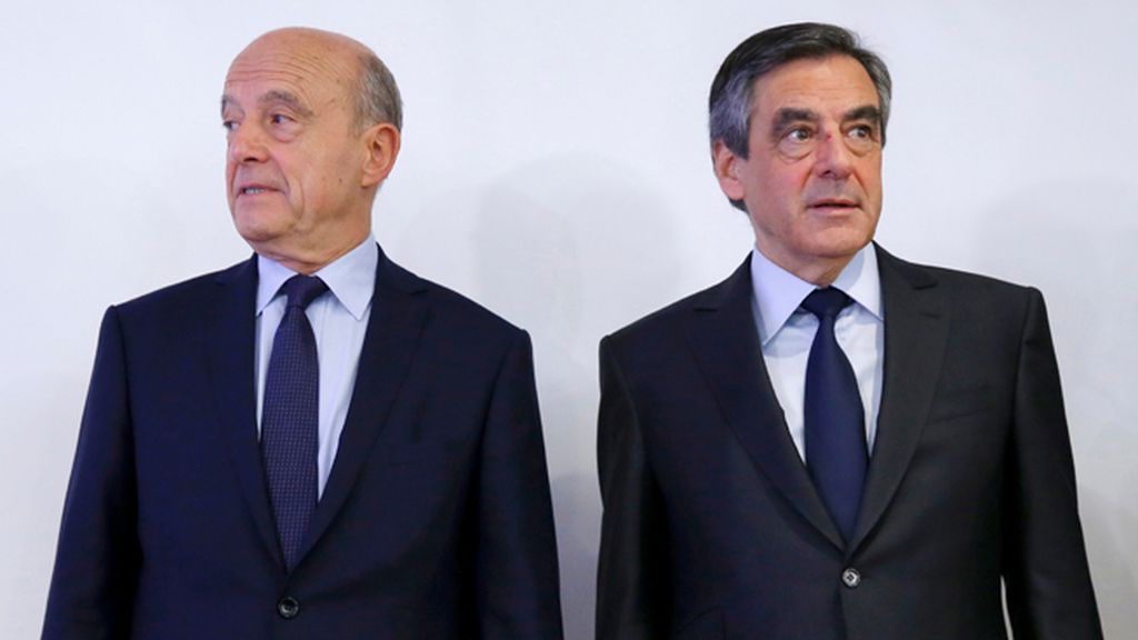 Alain Juppé y François Fillon