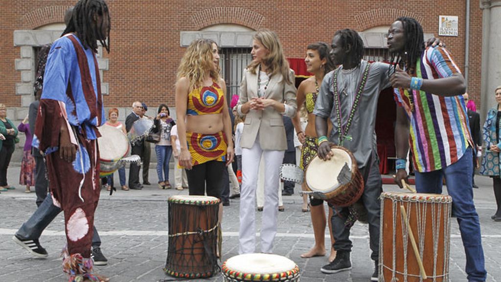 ¡Letizia, a ritmo de batucada!