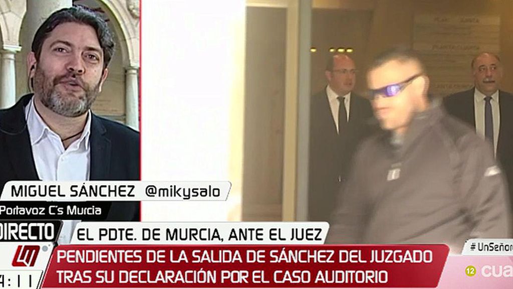 Miguel Sánchez (C’s), tras la declaración de Pedro A. Sánchez: “Es una vergüenza y un bochorno”