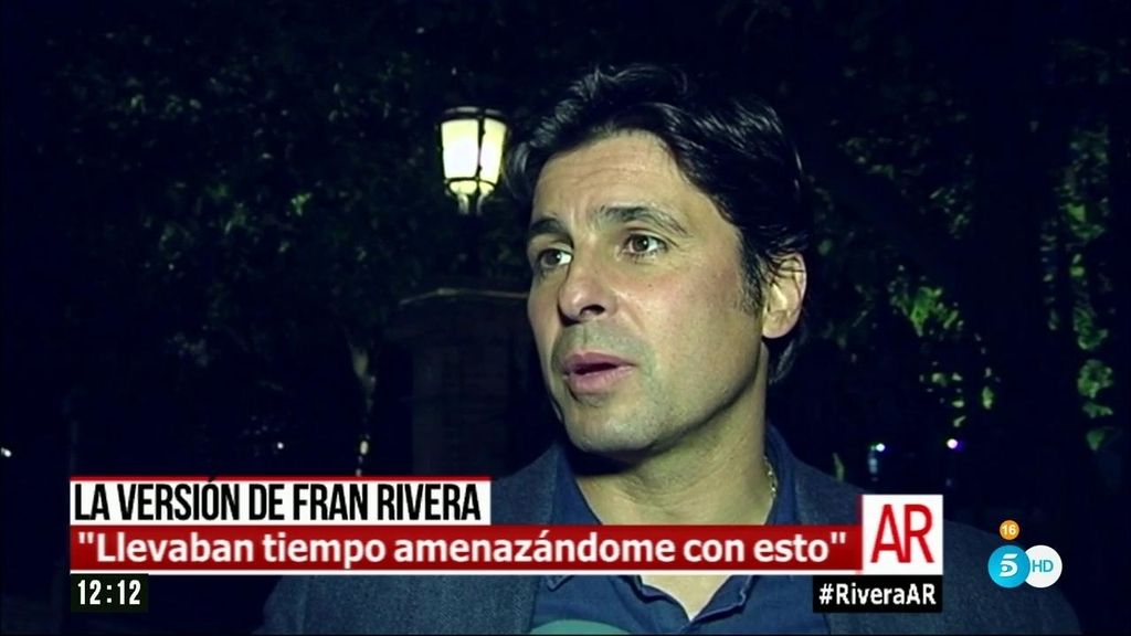 Fran Rivera: "Si de algo se me puede acusar, es de elegir mal a mis socios”