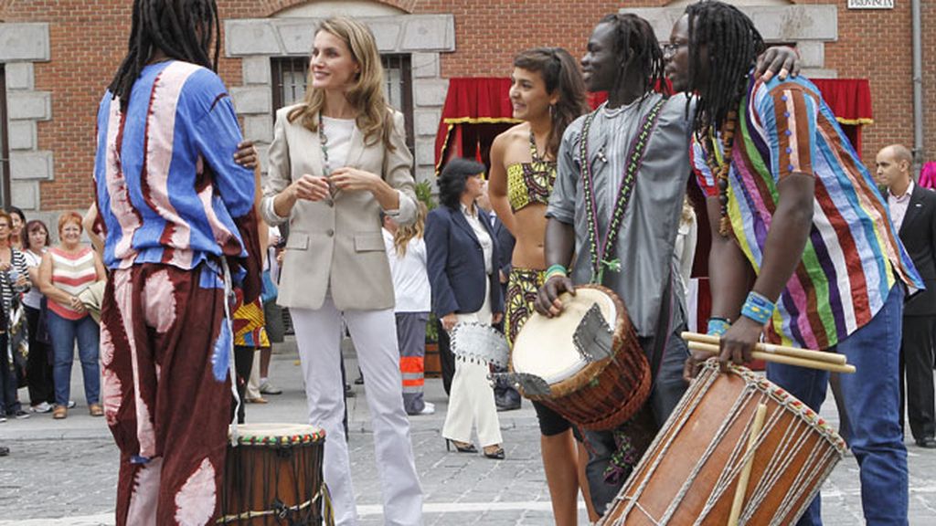 ¡Letizia, a ritmo de batucada!