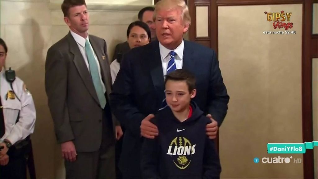 Dani y Flo recrean la sorpresa de Trump a los niños en la Casa Blanca