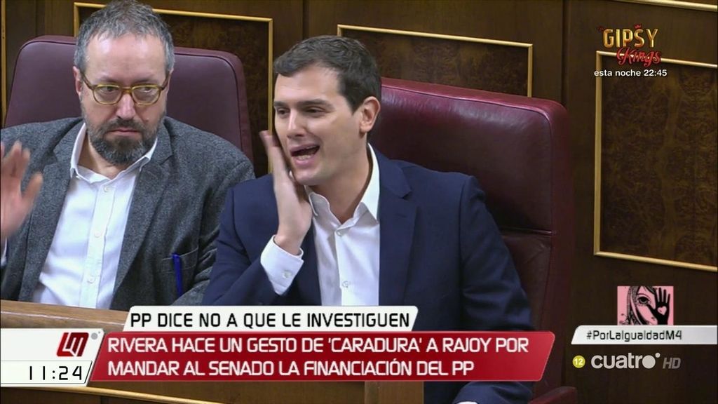 Tensión en el Congreso: Rivera llama caradura a Mariano Rajoy