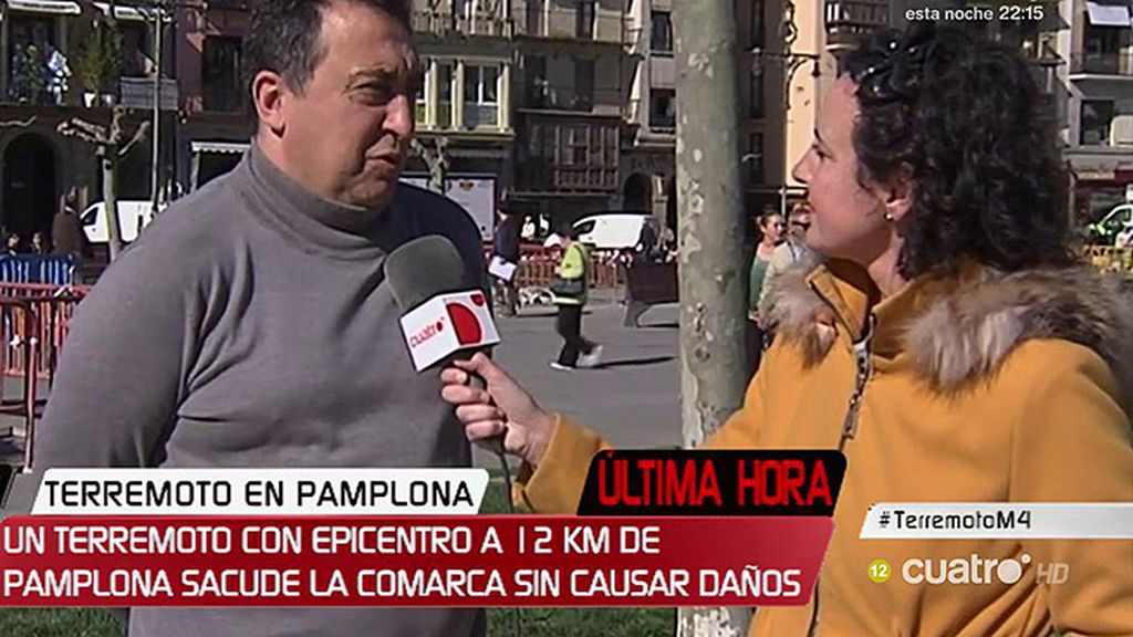 Manuel, del terremoto en Pamplona: “Parecía que un camión pegaba contra la fachada”