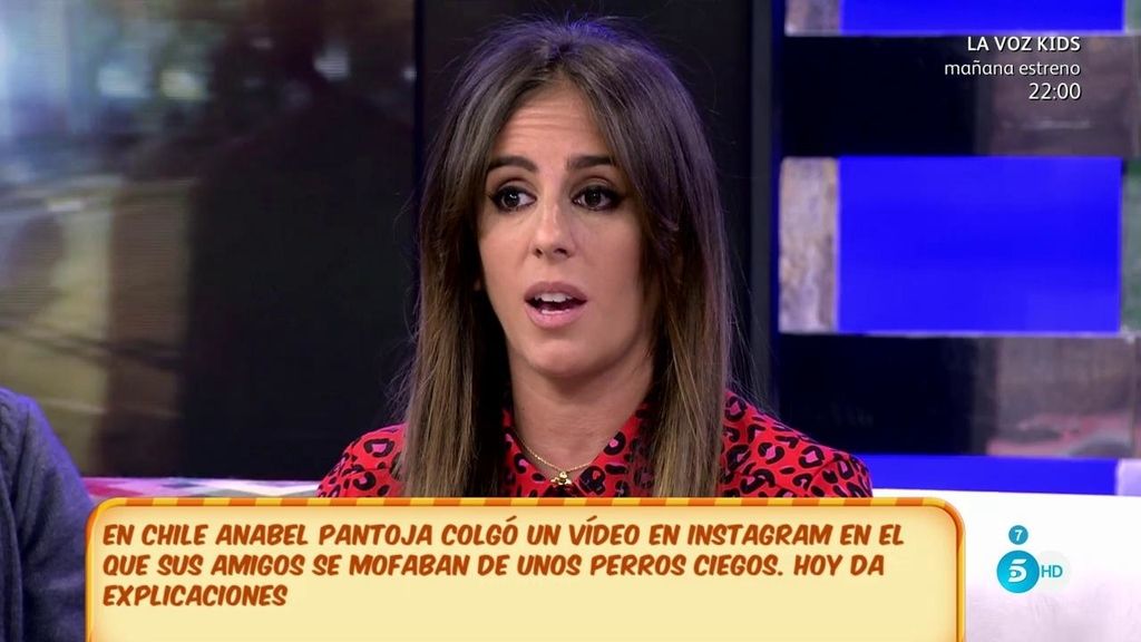 Anabel Pantoja se disculpa tras ser criticada por reírse de unos perros