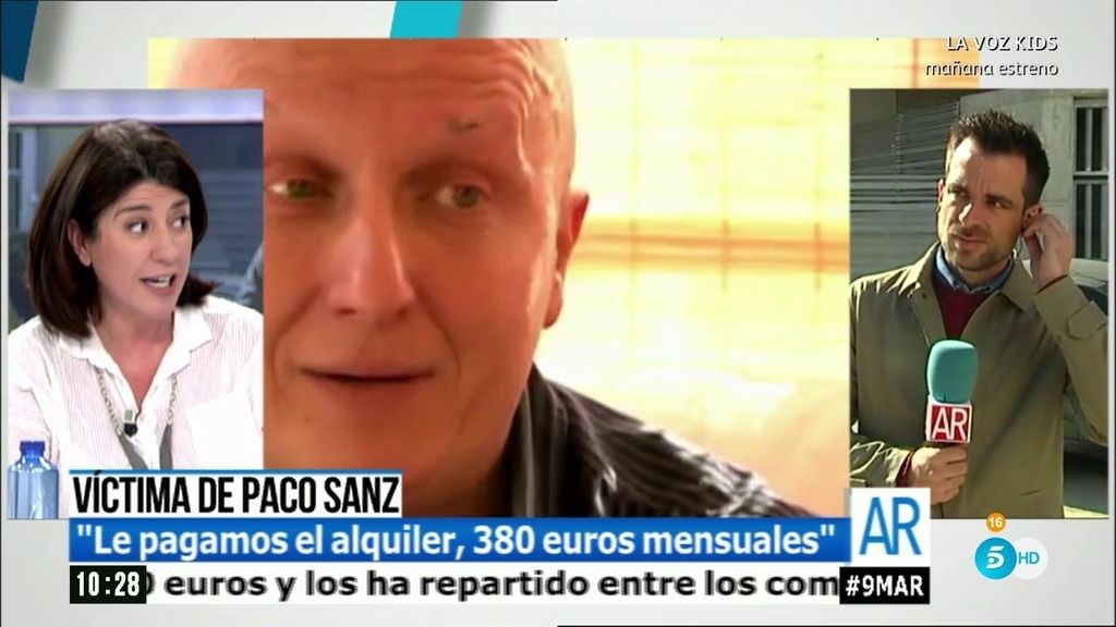 Inés García, víctima de Paco Sanz: "Le pagaba 380 euros del alquiler de su piso"