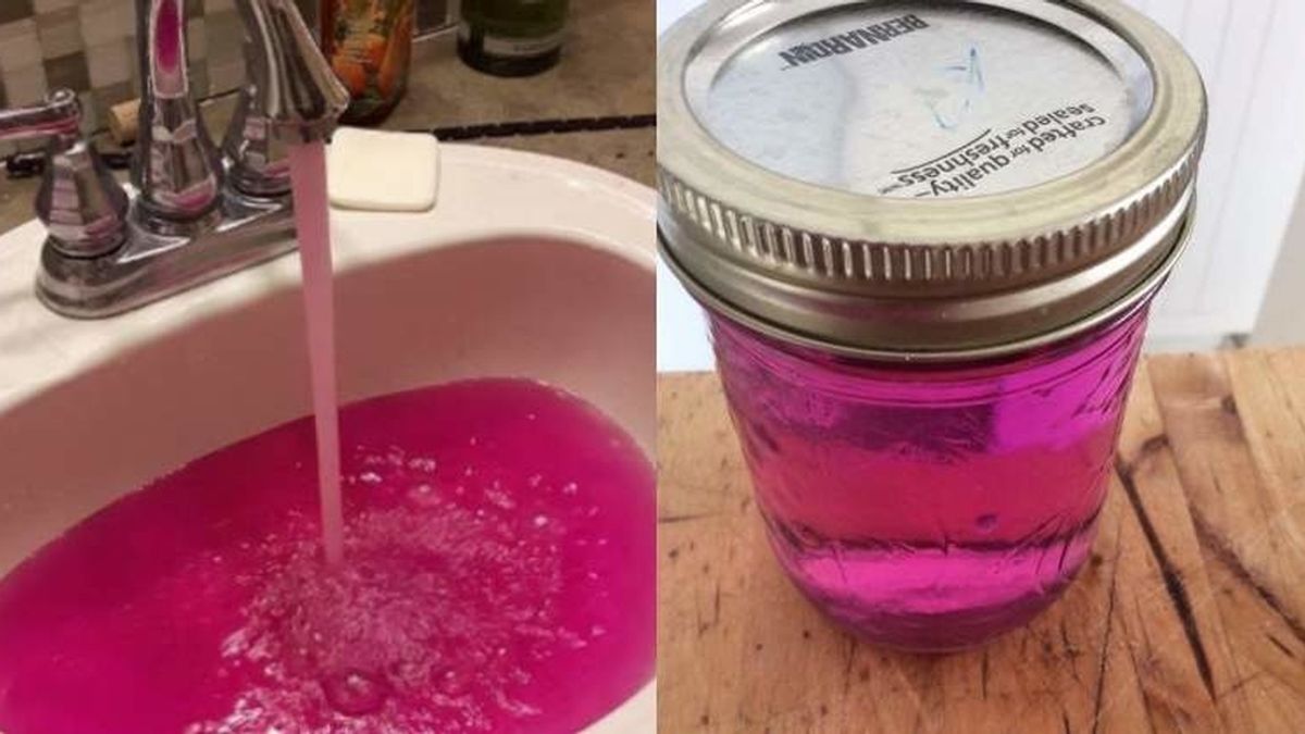 Residentes de un pueblo de Canadá abrieron el grifo y... el agua era rosa