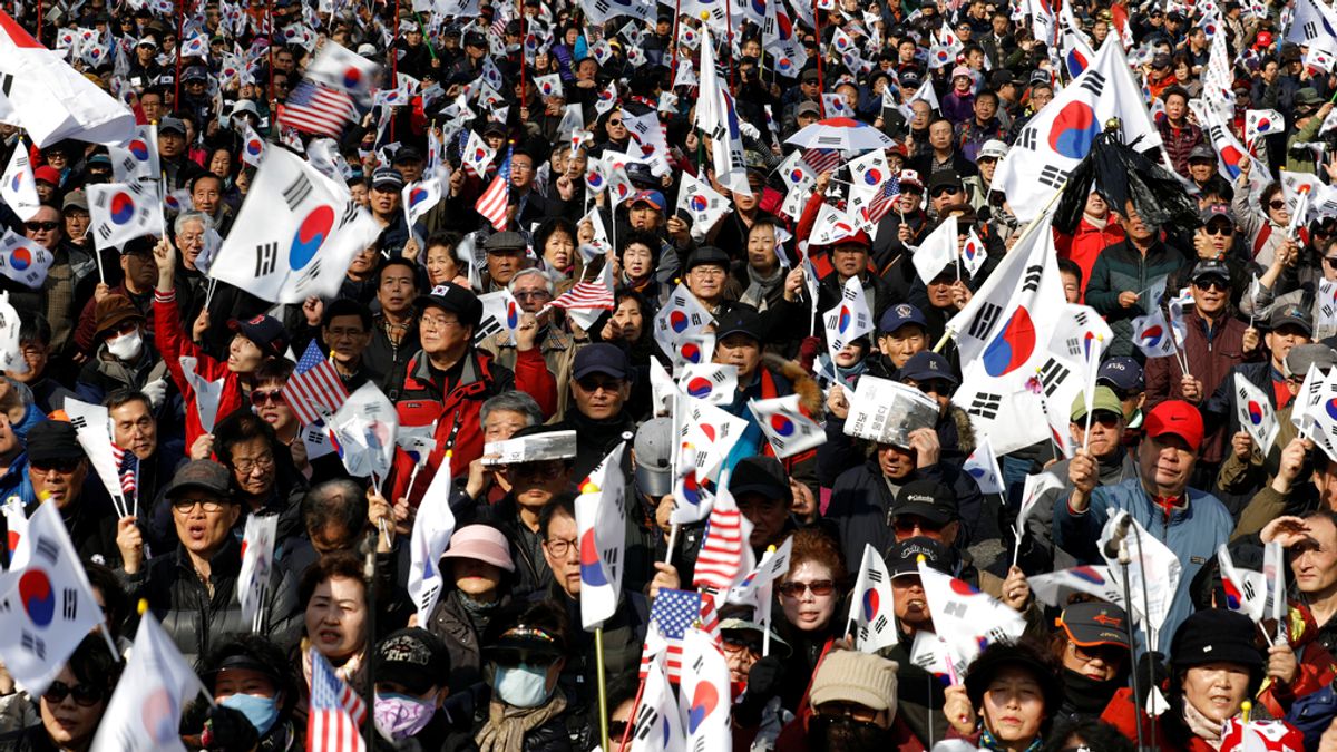 Manifestaciones en Corea del Sur