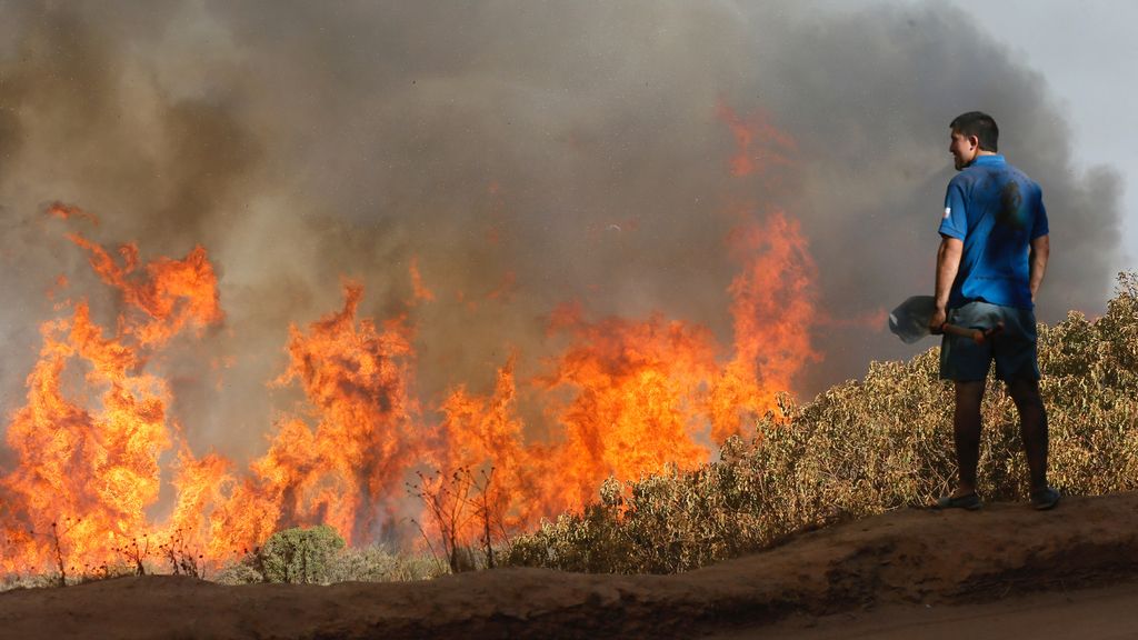 Grave incendio en Chile