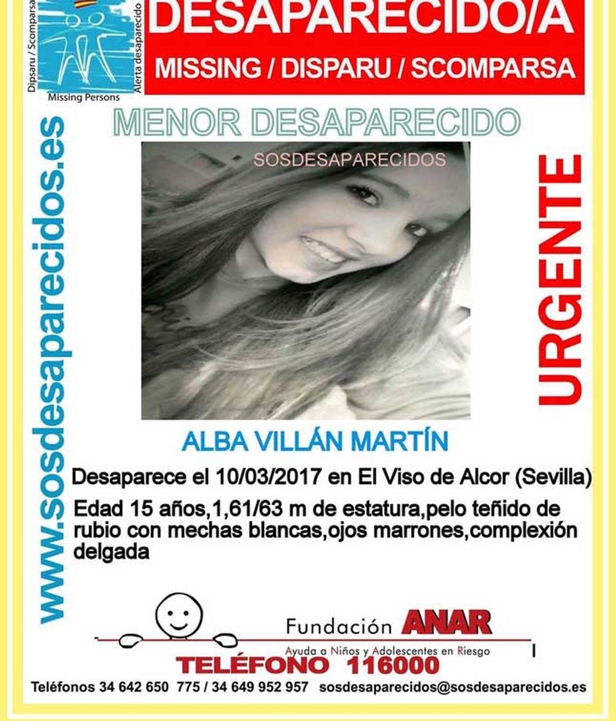 Alba Villán Martín, desaparecida