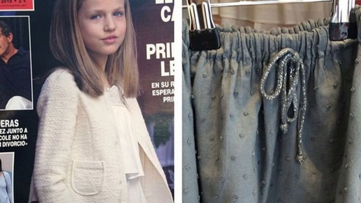 Todo sobre la minifalda de Leonor: cuesta 80 euros y la vende Nagore Aramburu