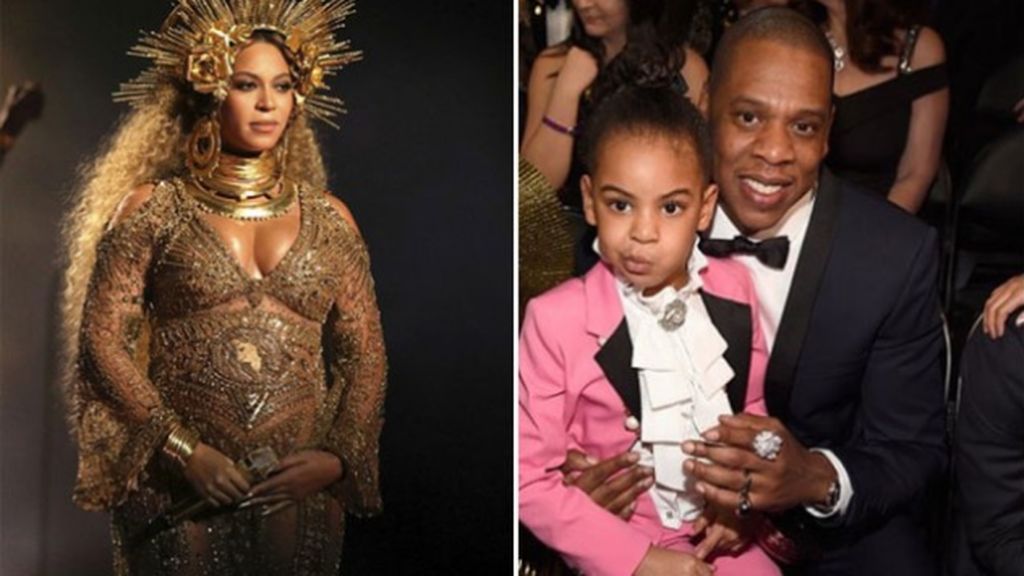 Beyoncé, 'virgen' embarazada sobre una silla en equilibrio: LA ACTUACIÓN de los Grammy