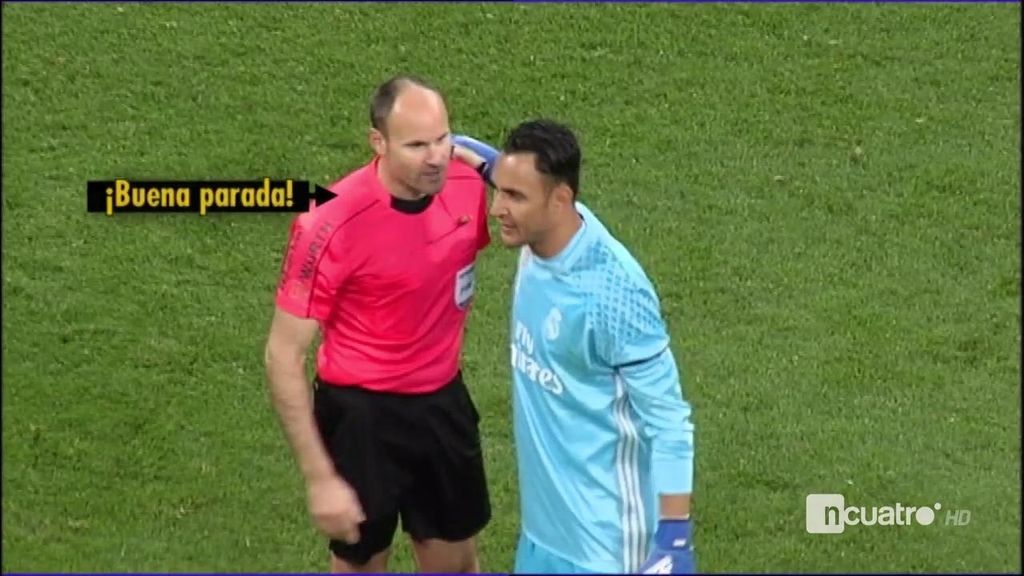 "¡Buena parada!": Mateu, de no expulsarle a felicitar a Keylor Navas por su última parada