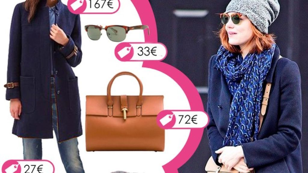 Consigue el look informal de Emma Stone con gorrito beany de la lana