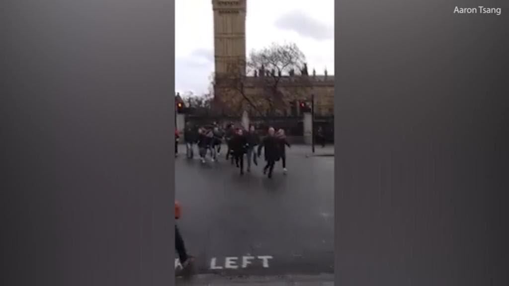 Impactantes imágenes de los disparos en el Parlamento de Westminster