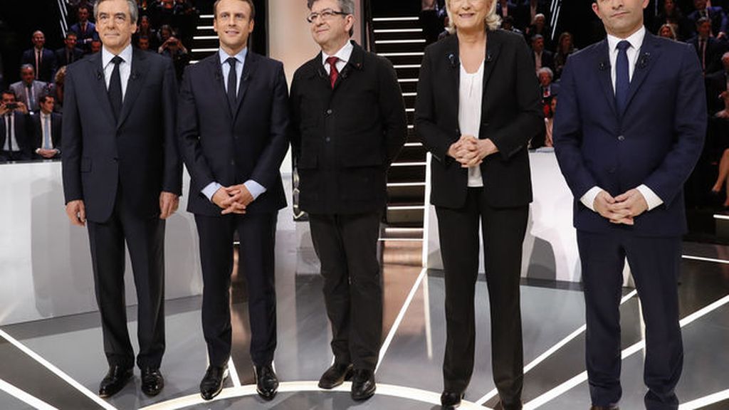 El primer debate electoral en Francia consolida a Macron y Le Pen