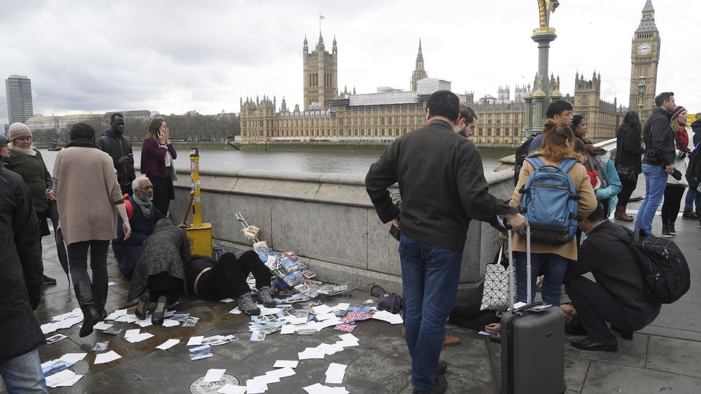 Pánico en las inmediaciones del Parlamento de Westminster, Londres