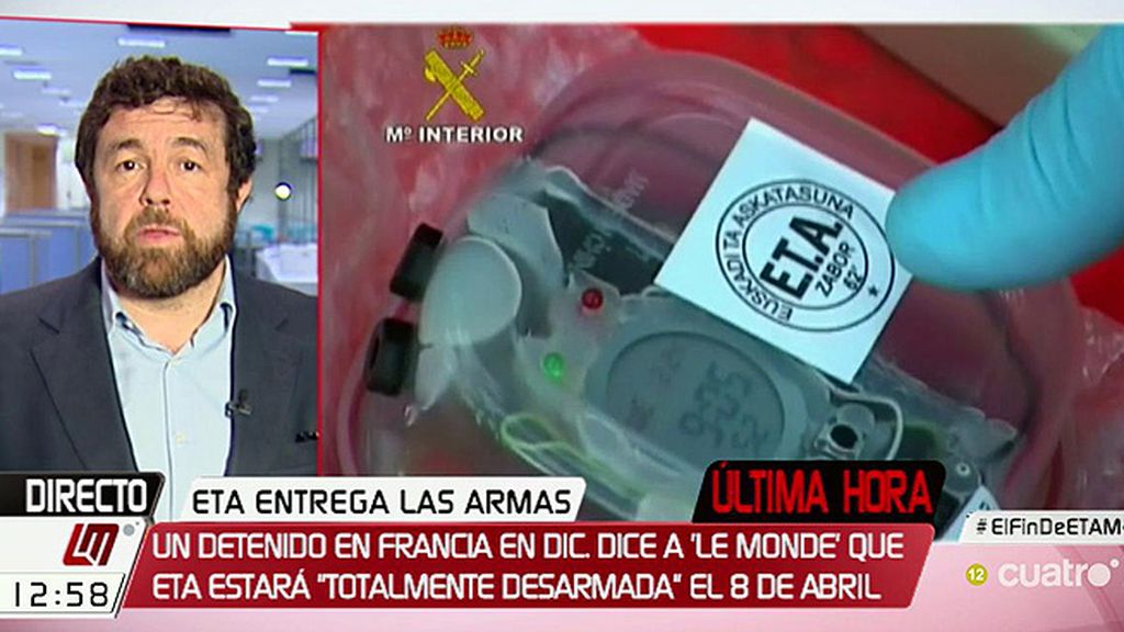 Miguel Gutiérrez: “Con entregar las armas no vale, ETA tiene que decir que se disuelve como organización terrorista”
