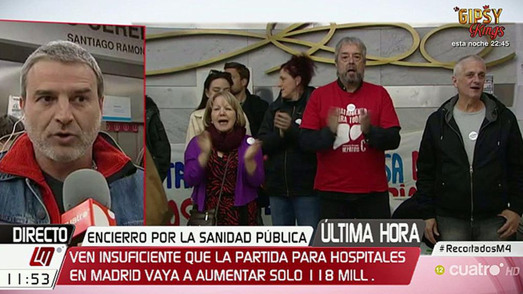 Alberto San Juan: “Los hospitales públicos se caen, literalmente, a pedazos”