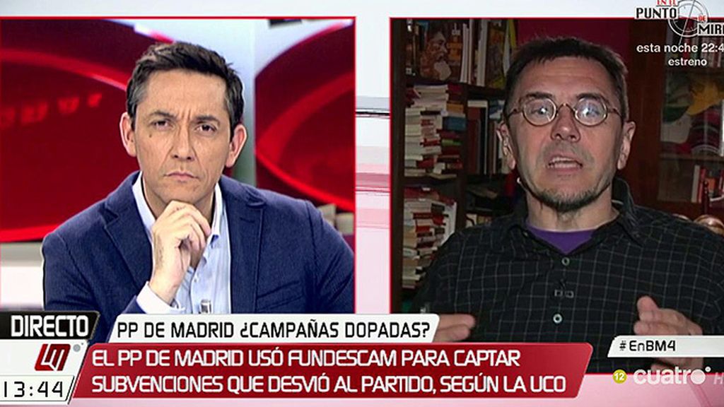 Monedero: “Nunca van a la cárcel los corruptores, solo se sientan en el banquillo los pringados”