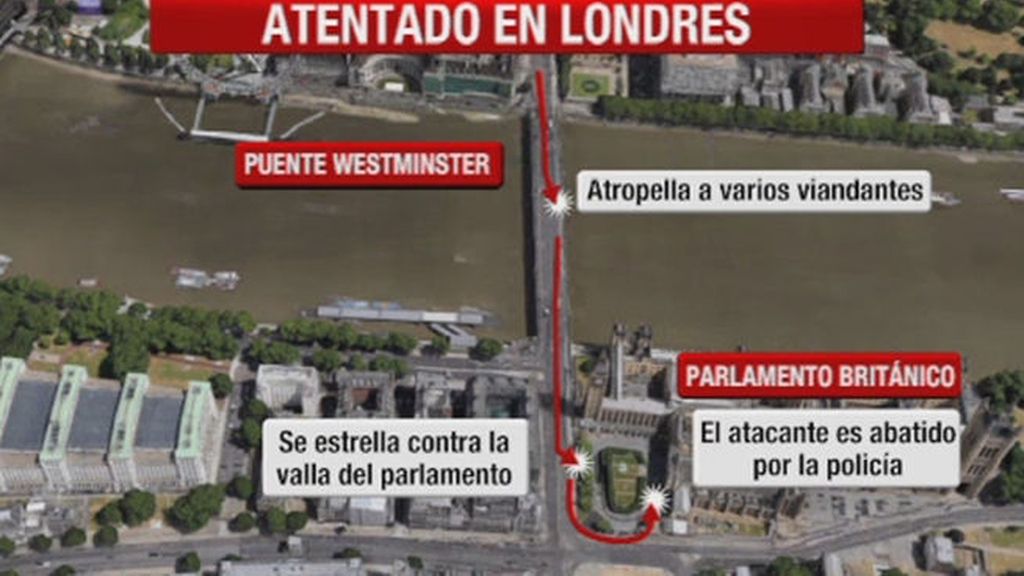 Caos en Londres tras el ataque terroristas a las puertas del Parlamento británico