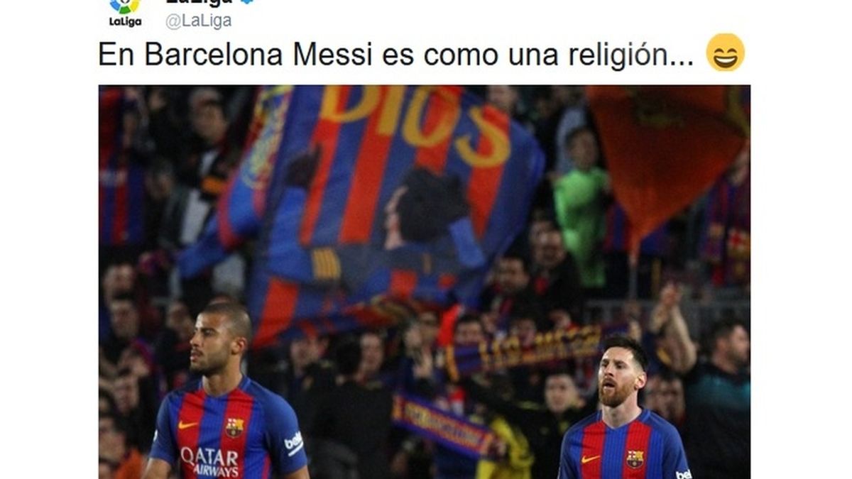 barcelona liga twitter messi