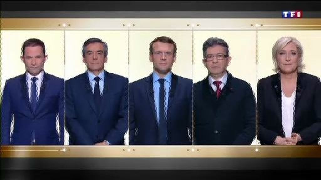 El primer gran debate de las elecciones presidenciales francesas