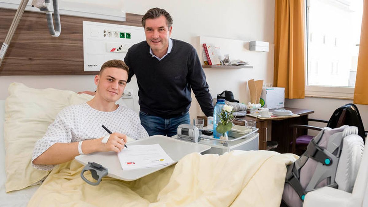 Dortmund renueva promesa en el hospital