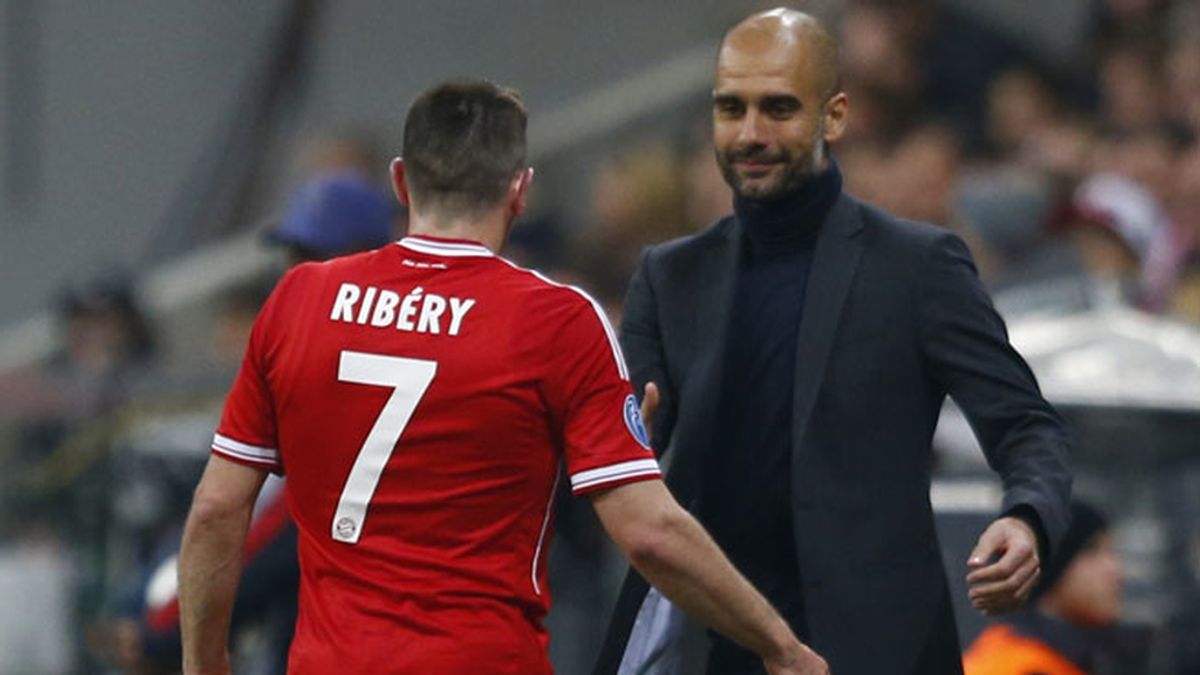 Ribery y Guardiola