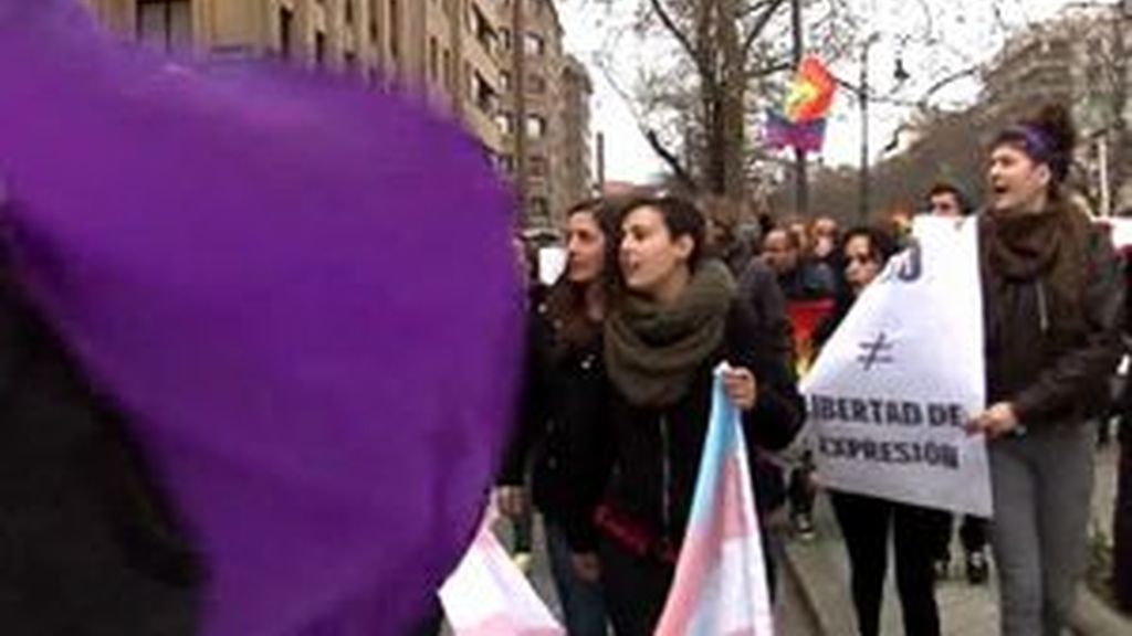 Una herida en un acto en Pamplona contra el autobús de Hazte Oír