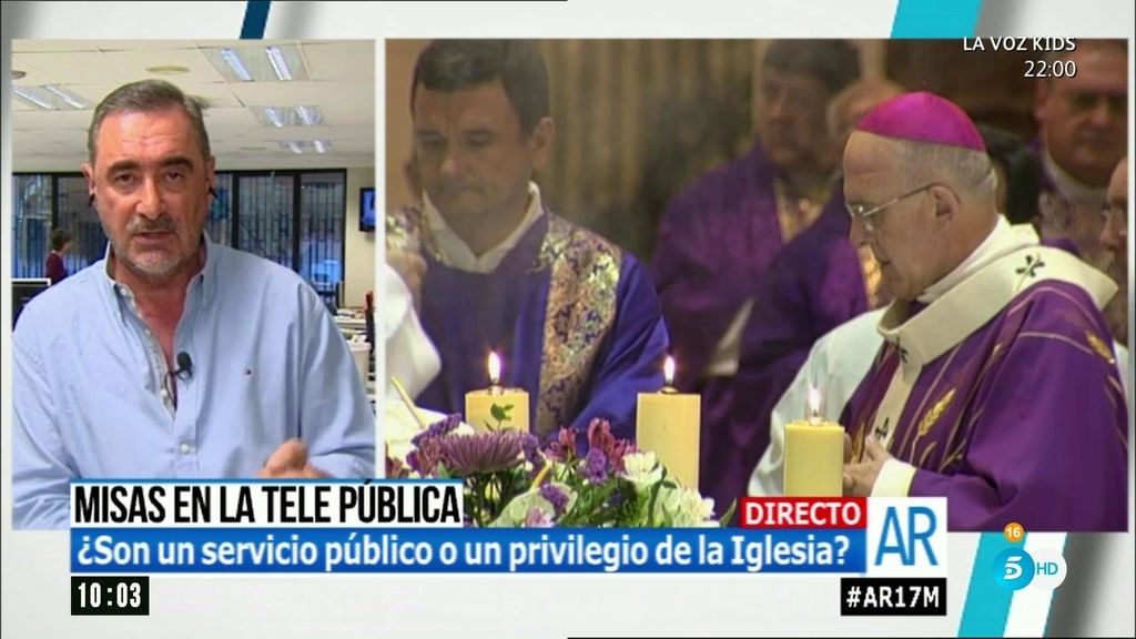Carlos Herrera, sobre el veto a la misa: "Es tan de política menor que me da a risa"