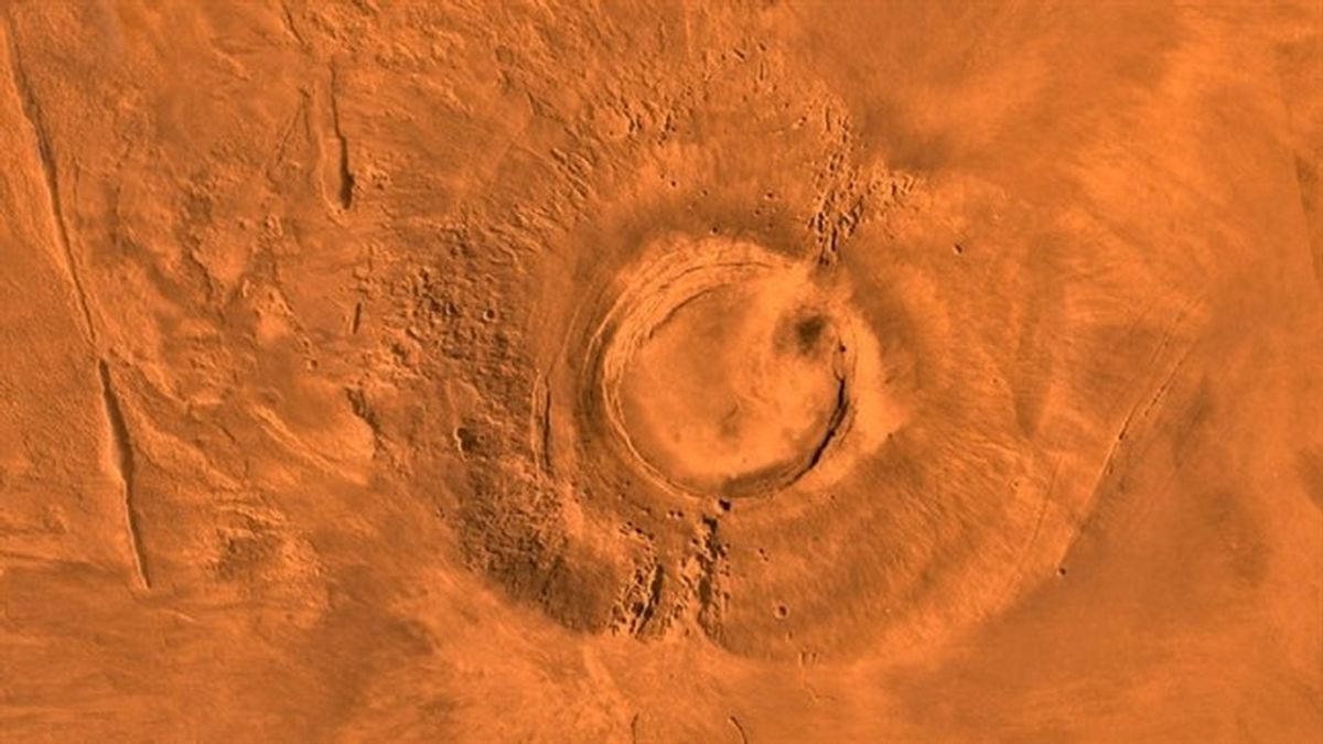 Volcán gigante marciano Arsia Mons