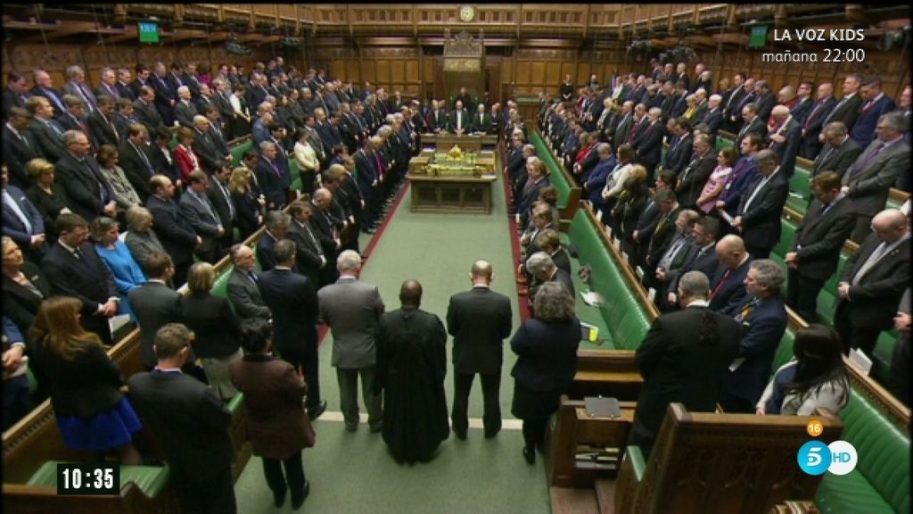 El minuto de silencio en el Parlamento británico por el atentado en Londres