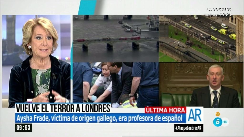 Esperanza Aguirre: "El Parlamento británico es el más importante del Mundo"