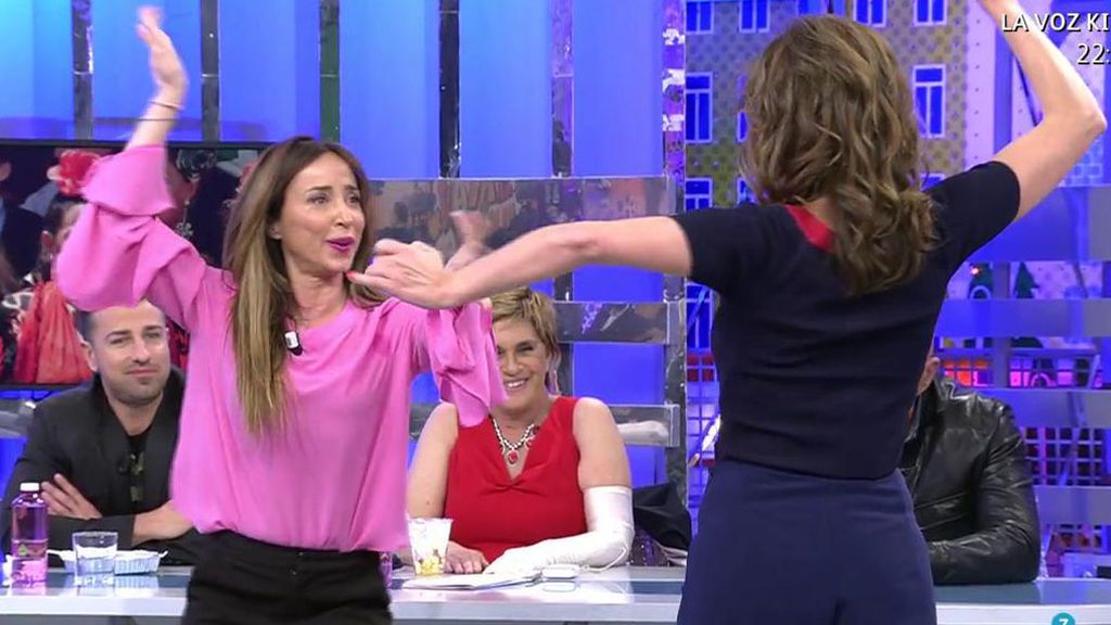 María Patiño y Gema López bailan sevillanas en honor a María del Monte