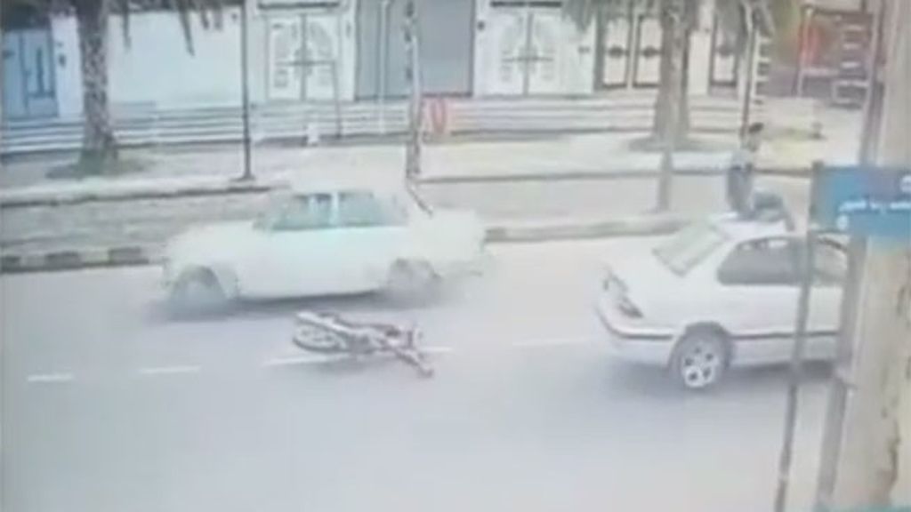 Accidente acrobático en Irán