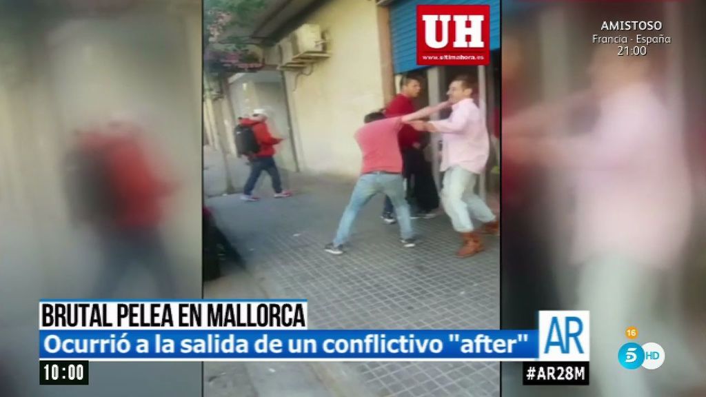 Brutal pelea a la salida de un conflictivo 'after' en Palma de Mallorca