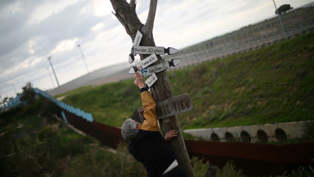 El muro, en Tijuana (México)