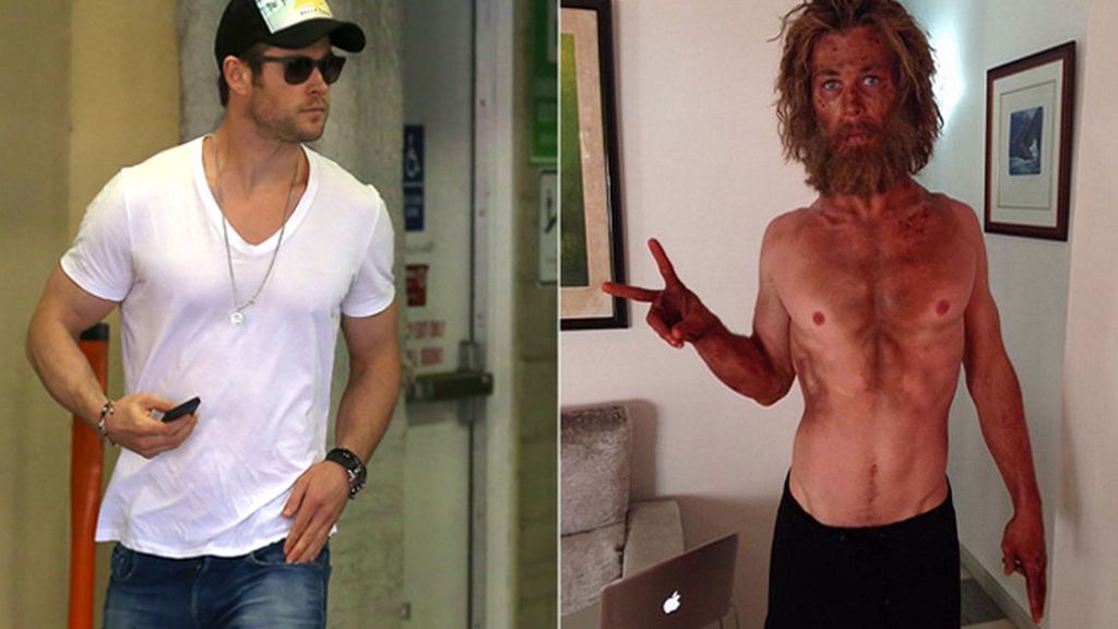 Chris Hemsworth, esquelético para su nueva película