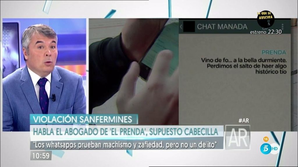 Abogado de 'El Prenda': "Sería basura echar por tierra la vida de cinco inocentes"