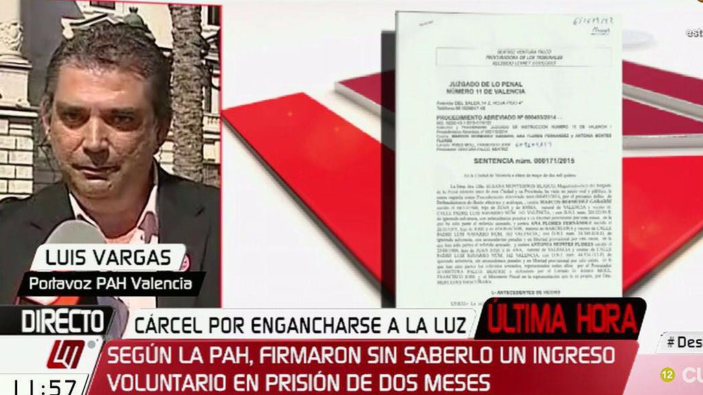 Marcos, Ana y su hija tendrán que ir prisión por no poder pagar una multa de 1.500€