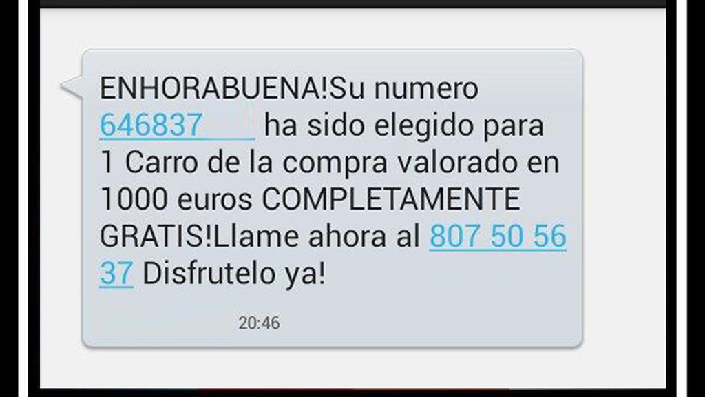 Éste es el nuevo fraude que puedes recibir en tu teléfono móvil