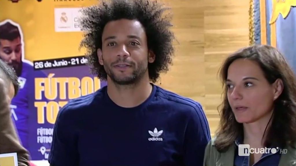 Los gestos de Marcelo al ser preguntado por Deportes Cuatro sobre la rajada de Piqué