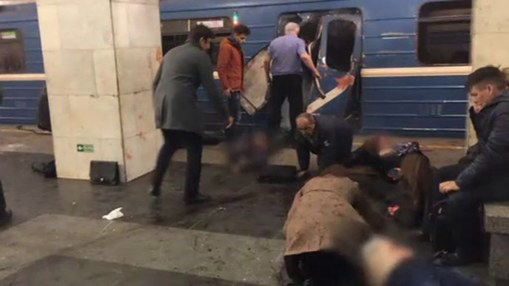 El horror invade el metro de San Petersburgo